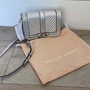 Rebecca Minkoff Chevron Quilted Small Love Crossbody